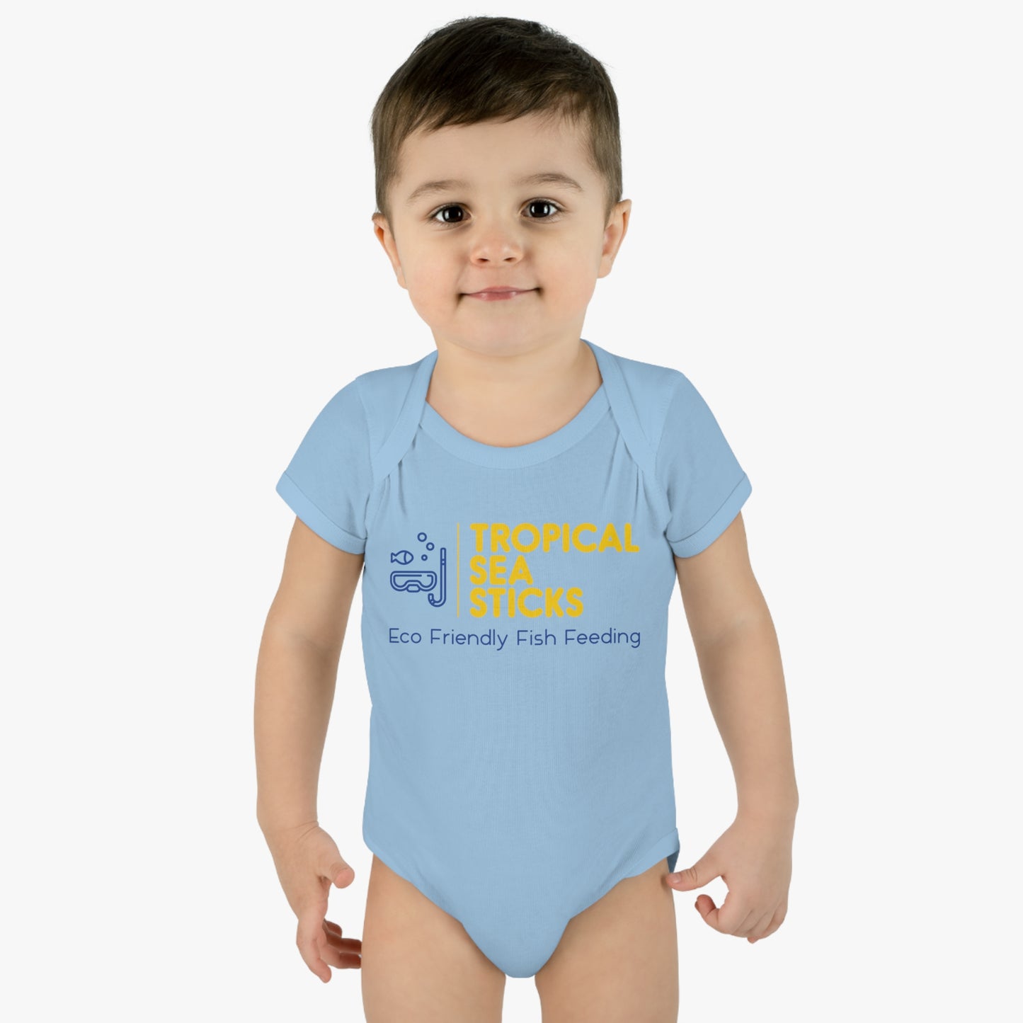 Baby Onesie Tropical Sea Sticks