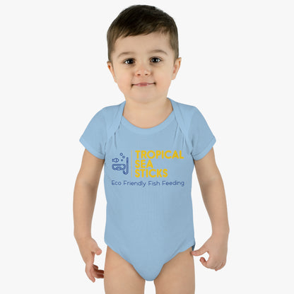 Baby Onesie Tropical Sea Sticks