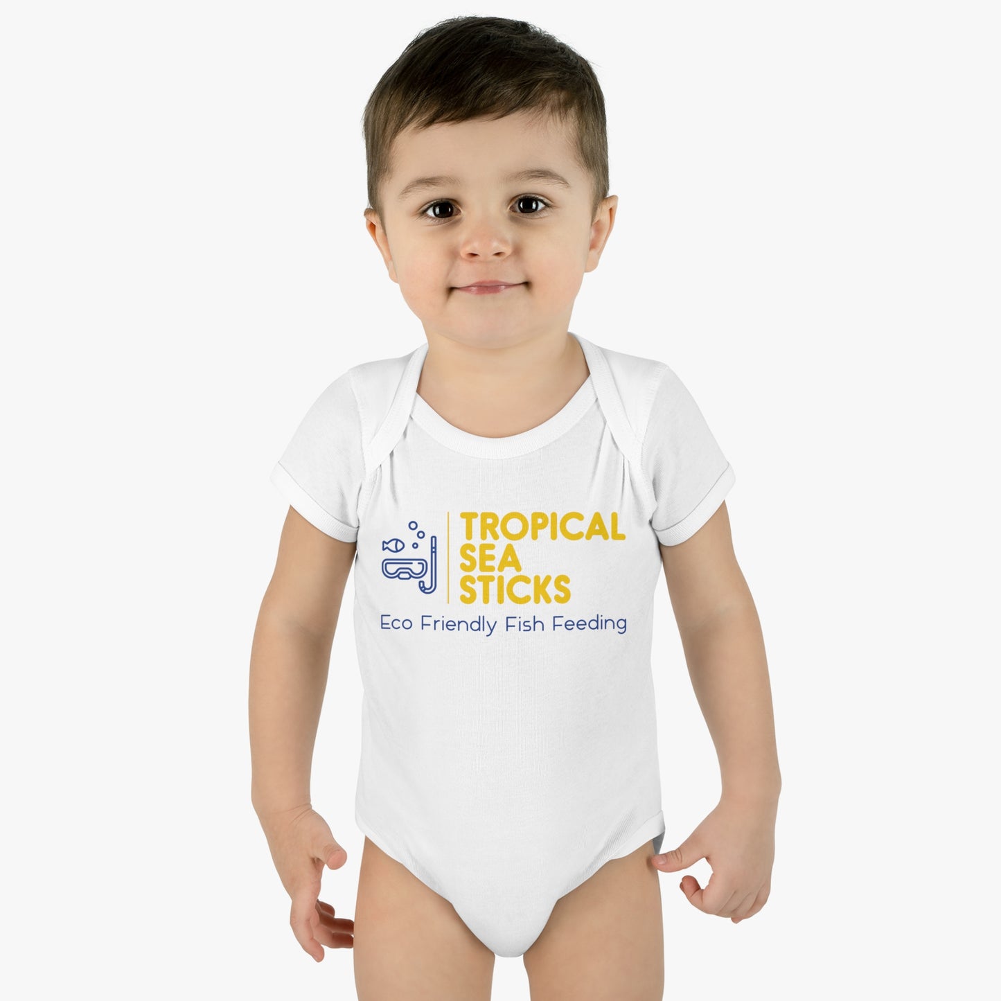 Baby Onesie Tropical Sea Sticks