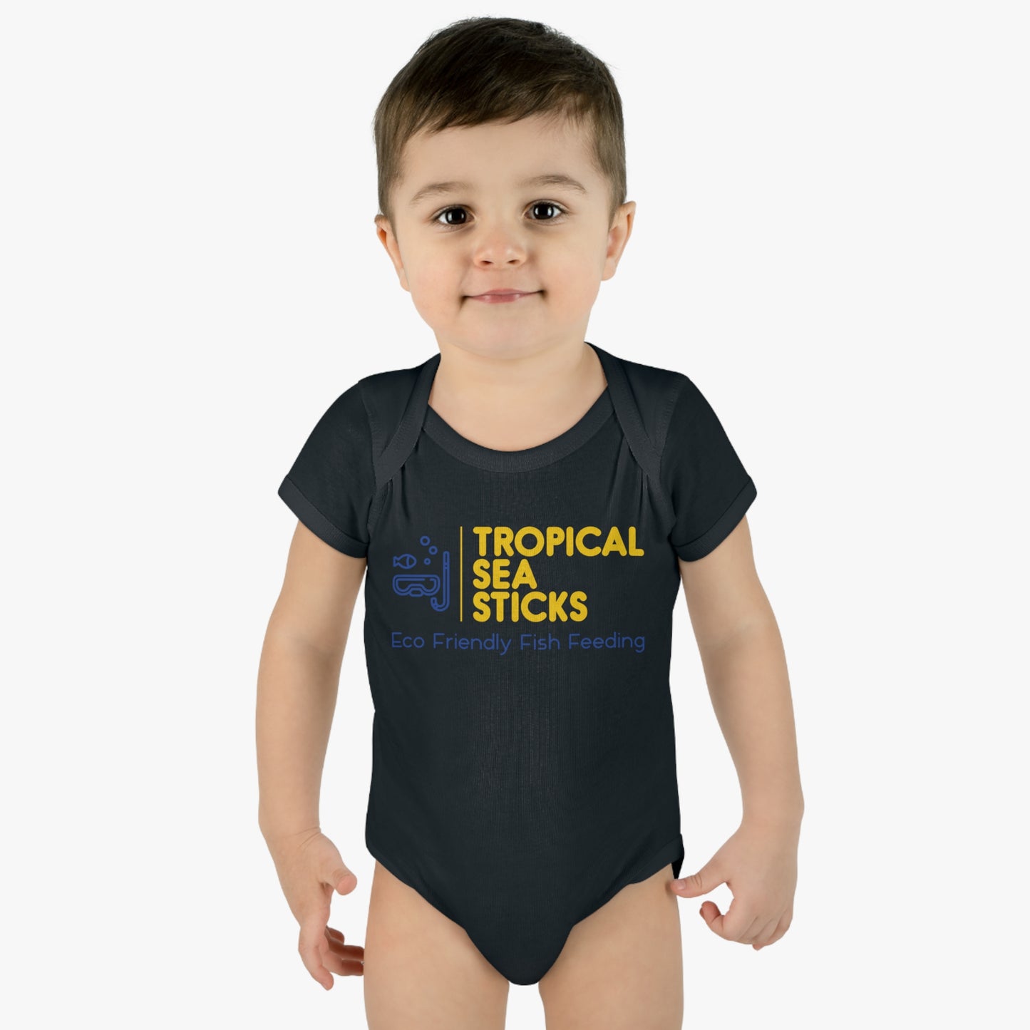 Baby Onesie Tropical Sea Sticks