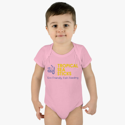 Baby Onesie Tropical Sea Sticks